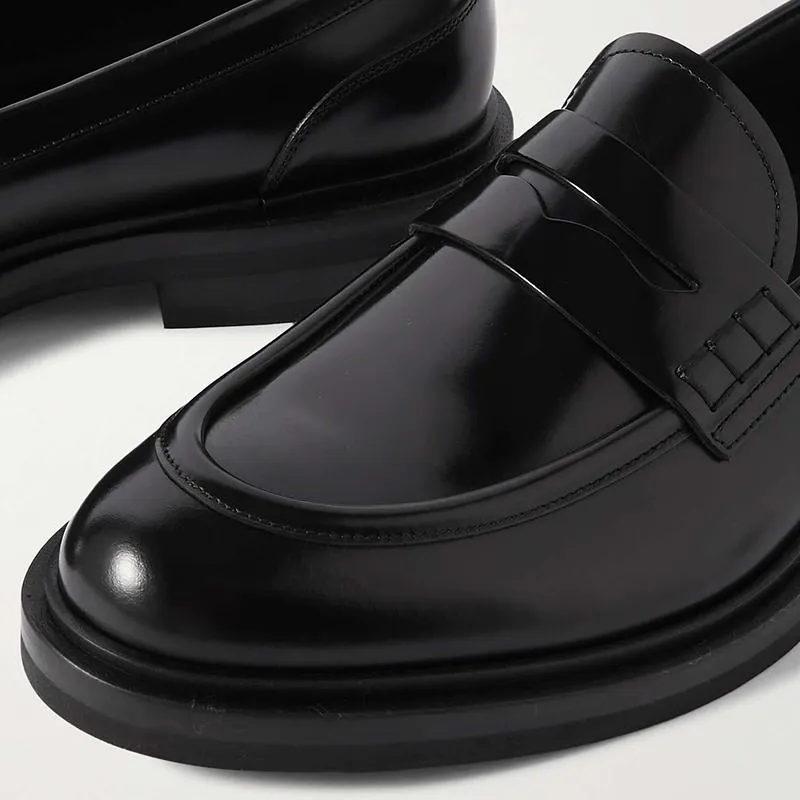Men Penny Slip-On Loafers Calf Leather
